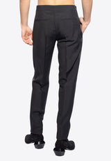 Versace Wool-Blend Tailored Pants Black 1013926 1A09805-1B000