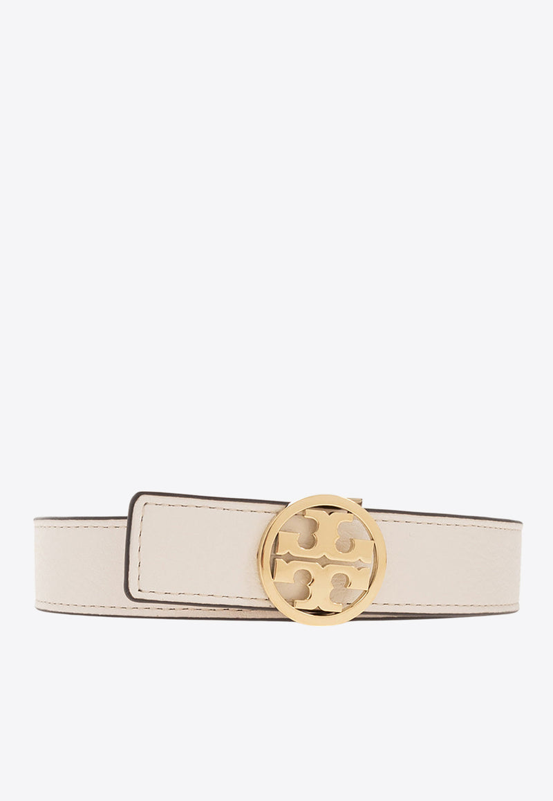 Tory Burch Miller Reversible Leather Belt White 138935 0-139