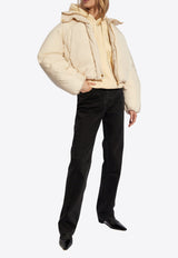 Jacquemus Caraco Puffer Cropped Jacket Cream 241CO049 1320-110