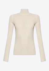 Bottega Veneta Wool Turtleneck Sweater Cream 751881 V32A0-9071