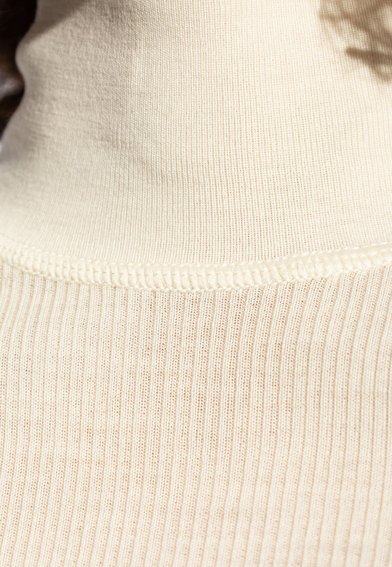 Bottega Veneta Wool Turtleneck Sweater Cream 751881 V32A0-9071