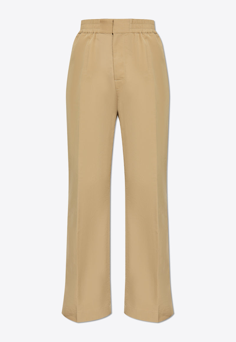 Bottega Veneta Wide-Leg Tailored Pants Beige 761316 V4D70-9233