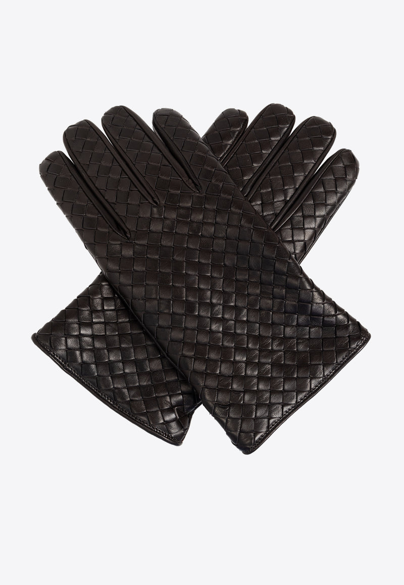 Bottega Veneta Intrecciato Leather Gloves Fondant 769809 V0171-2113