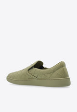 Bottega Veneta Sawyer Intrecciato Leather Slip-On Sneakers Travertine 780530 V3HB0-3025