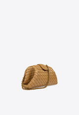 Bottega Veneta Medium Lauren 1980 Intrecciato Leather Clutch Dark Praline 785807 V40Z1-9893