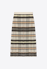 Bottega Veneta Striped Layered Skirt Multicolor 793797 V4E90-9367