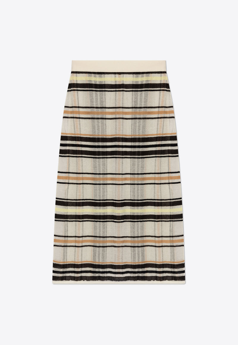 Bottega Veneta Striped Layered Skirt Multicolor 793797 V4E90-9367