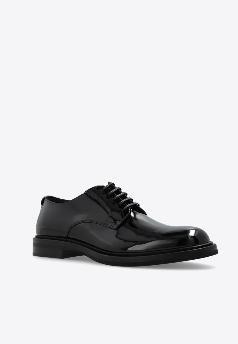 Dolce 
Gabbana Altavilla Patent Leather Derby Shoes Black A10840 A1471-80999