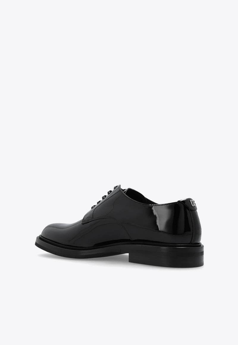 Dolce 
Gabbana Altavilla Patent Leather Derby Shoes Black A10840 A1471-80999