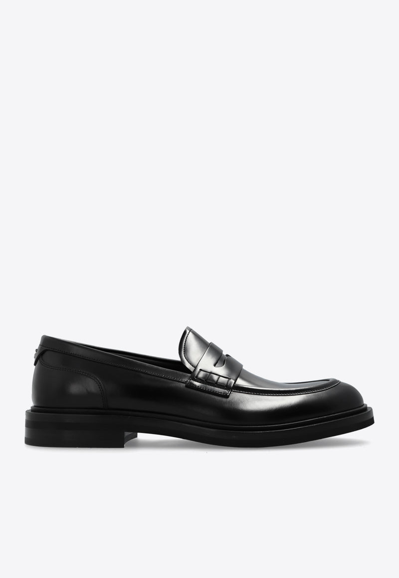 Dolce 
Gabbana Altavilla Brushed Leather Loafers Black A30267 A1203-80999