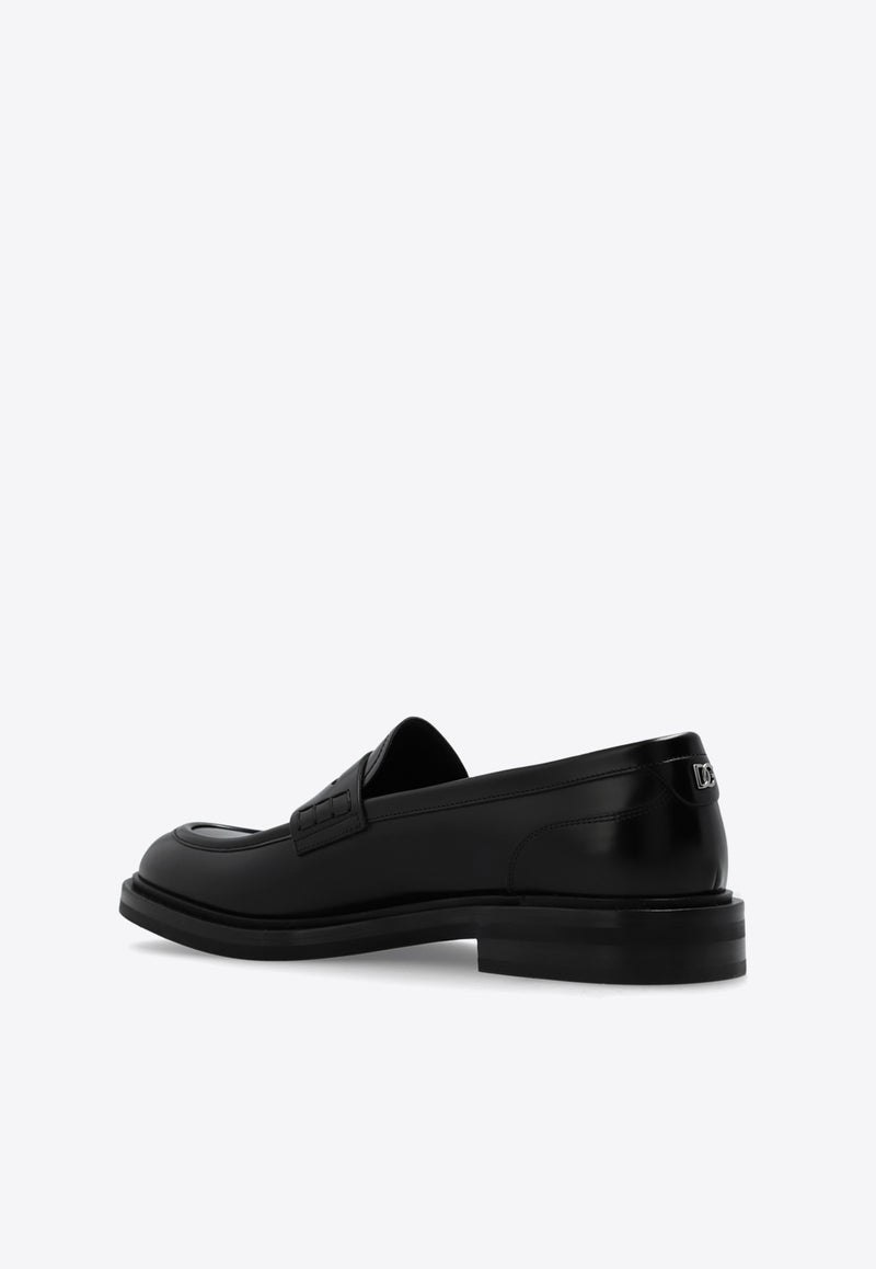 Dolce 
Gabbana Altavilla Brushed Leather Loafers Black A30267 A1203-80999