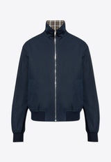 Bottega Veneta Reversible Bold Checked Bomber Jacket Navy 799990 V4CS0-4246