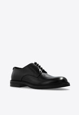 Dolce 
Gabbana Altavilla Brushed Leather Derby Shoes Black A10840 A1203-80999