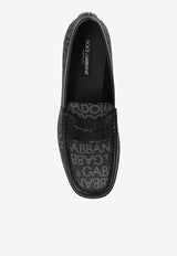 Dolce 
Gabbana Coated Jacquard Loafers Black A30263 A3721-8B969