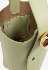 Loewe Mini Pebble Leather Bucket Bag Green AANBBBMX01 0-LIGHT PEAR