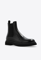 Dolce 
Gabbana Day Classic Calf Leather Chelsea Boots Black A60592 A1203-80999