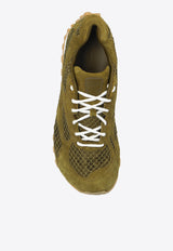 Bottega Veneta Orbit Suede Runner Sneakers Olive Oil 796481 V4JE1-3310