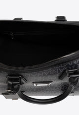 Dolce 
Gabbana Logo Jacquard Duffel Bag Black BM2333 AJ705-8B969