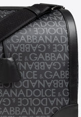 Dolce 
Gabbana Logo Jacquard Duffel Bag Black BM2333 AJ705-8B969