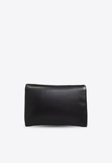 Dolce 
Gabbana Logo Leather Pouch Bag Black BM3075 AF984-80999