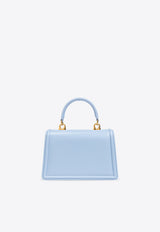 Dolce 
Gabbana Small Devotion Leather Top Handle Bag Light Blue BB6711 AV893-80789