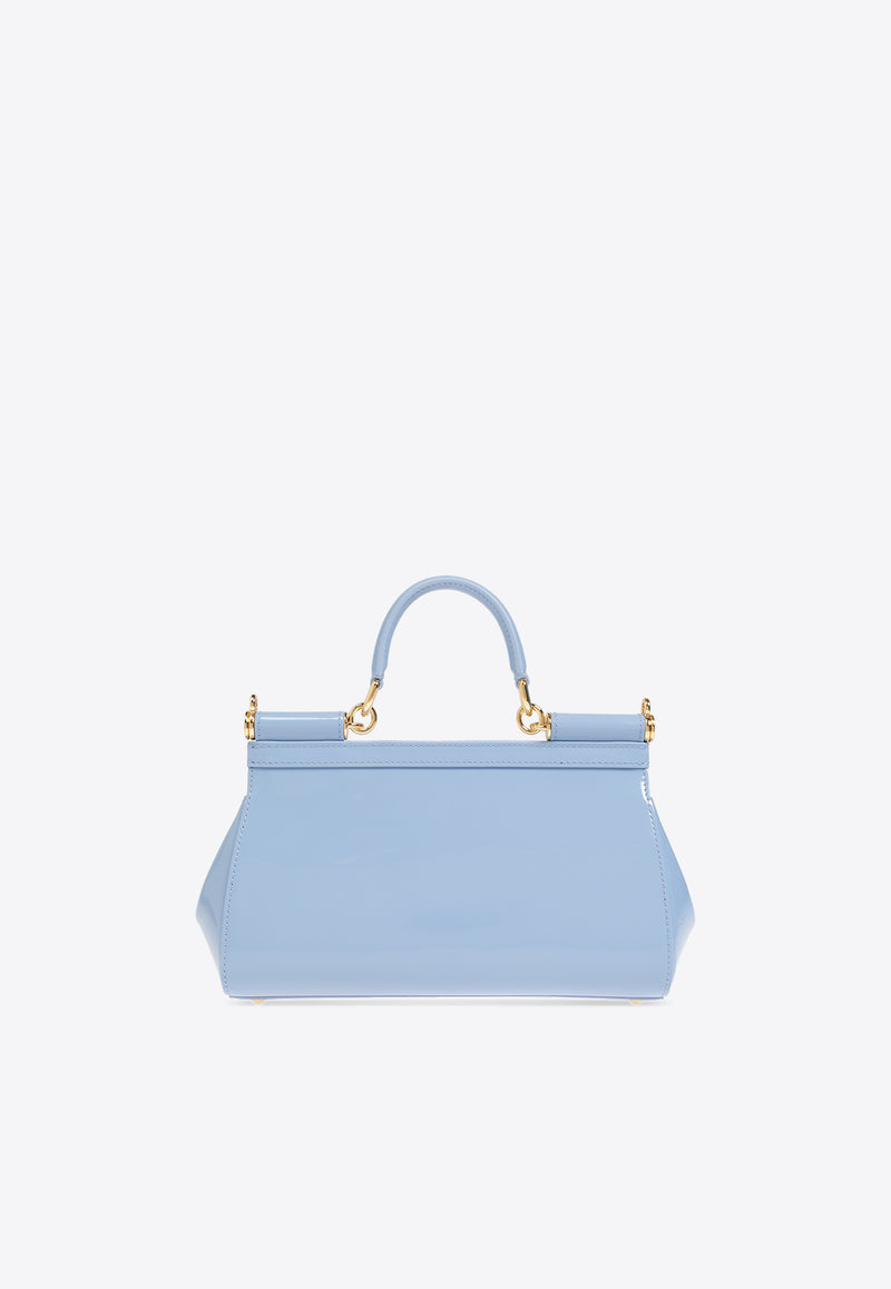 Dolce 
Gabbana Medium Elongated Sicily Top Handle Bag Light Blue BB7652 A1037-80789