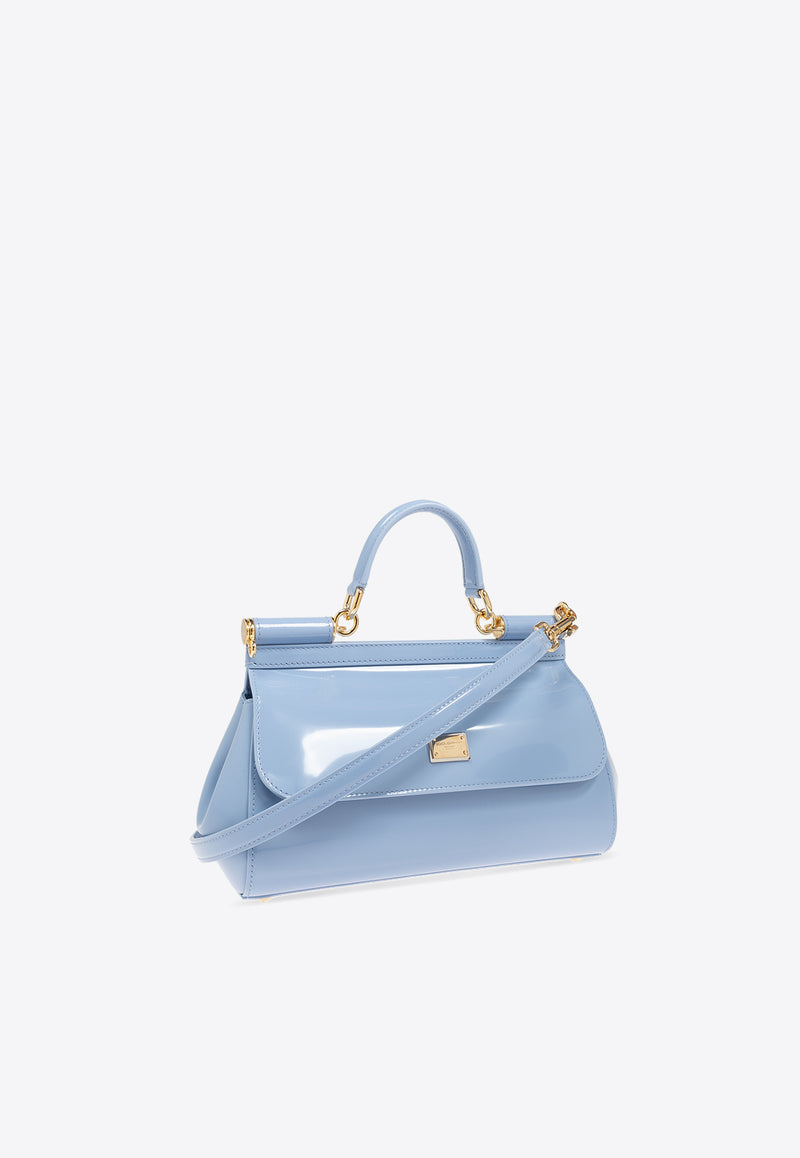 Dolce 
Gabbana Medium Elongated Sicily Top Handle Bag Light Blue BB7652 A1037-80789