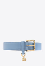 Dolce 
Gabbana DG Charm Leather Belt Light Blue BE1635 AW576-80789