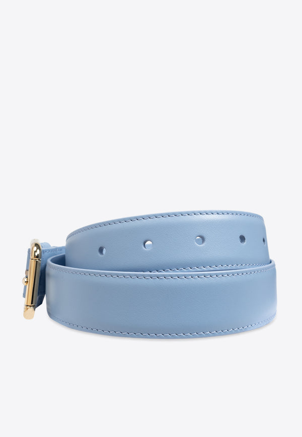 Dolce 
Gabbana DG Charm Leather Belt Light Blue BE1635 AW576-80789