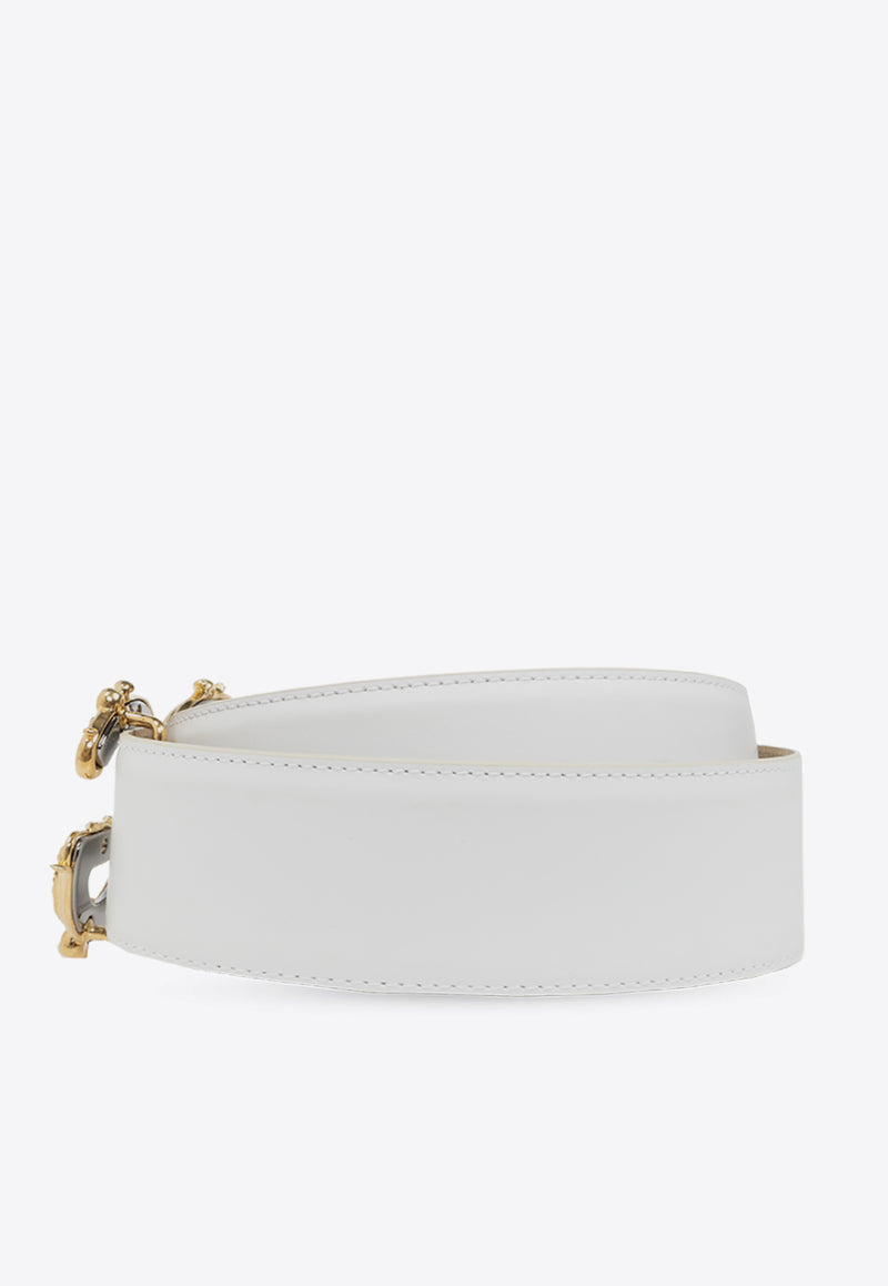 Dolce 
Gabbana DG Baroque Leather Belt White BE1336 AZ831-80001