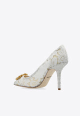 Dolce 
Gabbana Bellucci 90 Taormina Lace Pumps Cream CD0101 AL198-80005