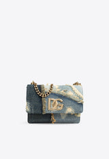 Dolce 
Gabbana 3.5 Patchwork Denim Shoulder Bag Blue BB7599 A9U75-80650