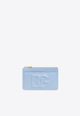 Dolce 
Gabbana Medium DG Logo Leather Cardholder Light Blue BI1261 AG081-80789