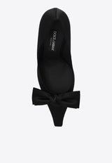 Dolce 
Gabbana 105 Bow Appliqué Satin Pumps Black CD1892 A3I64-8B956