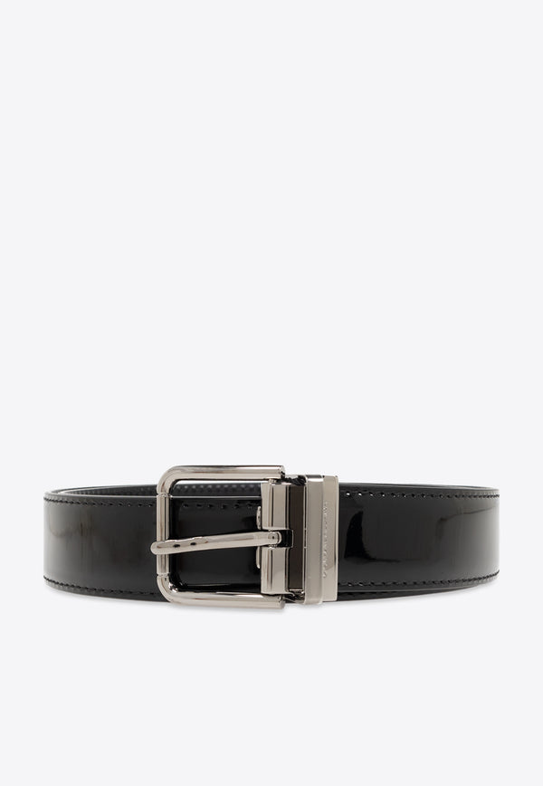 Dolce 
Gabbana Patent Leather Belt Black BC4703 A1153-80999