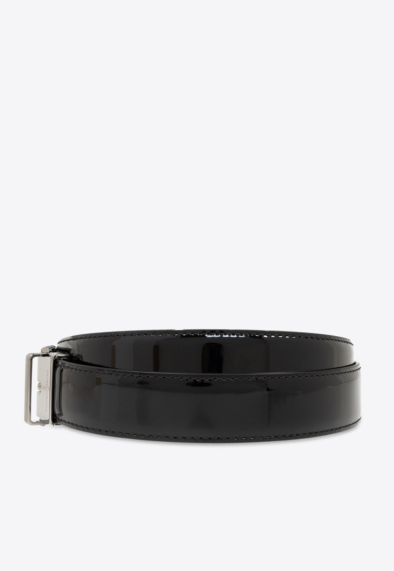 Dolce 
Gabbana Patent Leather Belt Black BC4703 A1153-80999