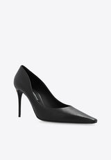 Dolce 
Gabbana 105 DG-Logo Leather Pumps Black CD1882 A1953-80999