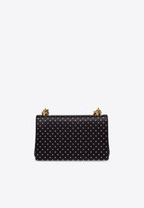 Dolce 
Gabbana Medium DG Girls Polka Dot Shoulder Bag Black BB6498 AV885-HN56W