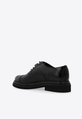 Dolce 
Gabbana Day Classic Brushed Leather Brogue Shoes Black CN0101 A1203-80999