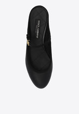 Dolce 
Gabbana Vally Nappa Leather Flat Mules Black CI0174 A9U91-8B956