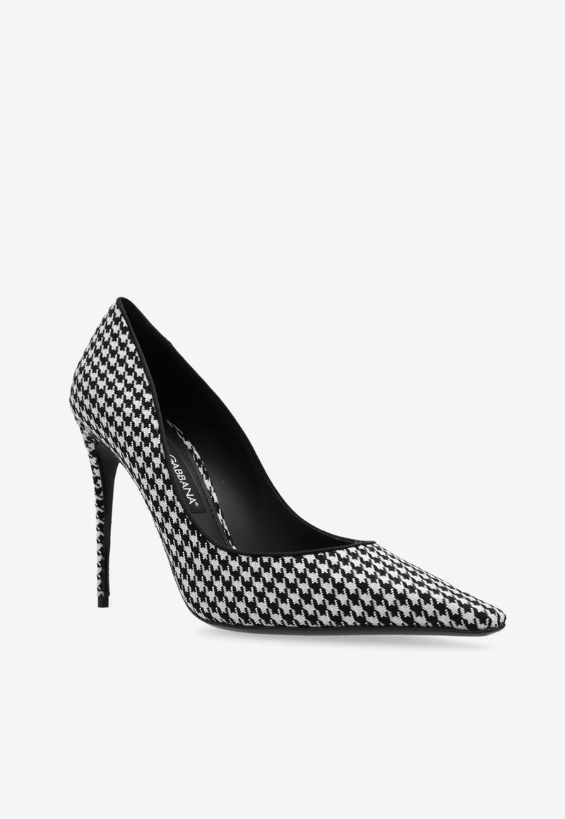 Dolce 
Gabbana Mun 105 Houndstooth Pumps Monochrome CD1872 A9V05-89697