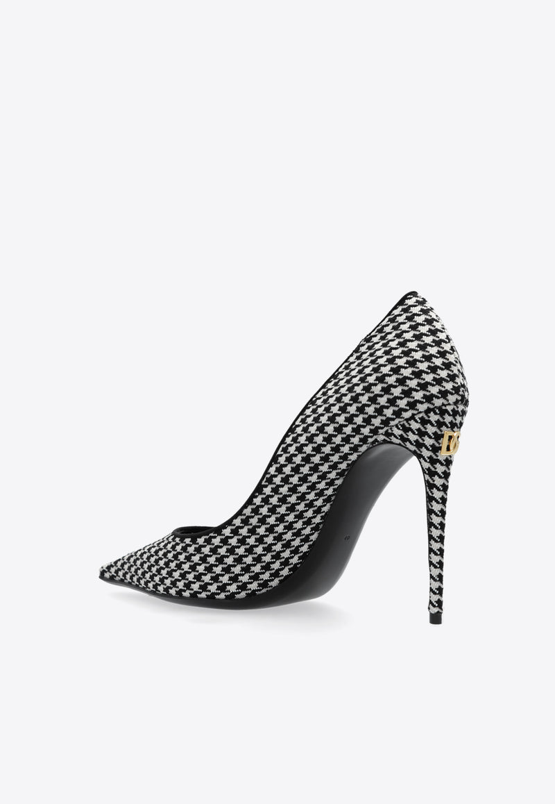 Dolce 
Gabbana Mun 105 Houndstooth Pumps Monochrome CD1872 A9V05-89697