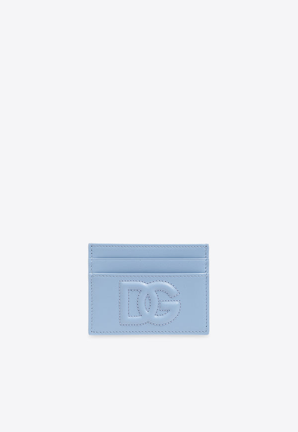 Dolce 
Gabbana DG Logo Leather Cardholder Light Blue BI0330 AG081-80789