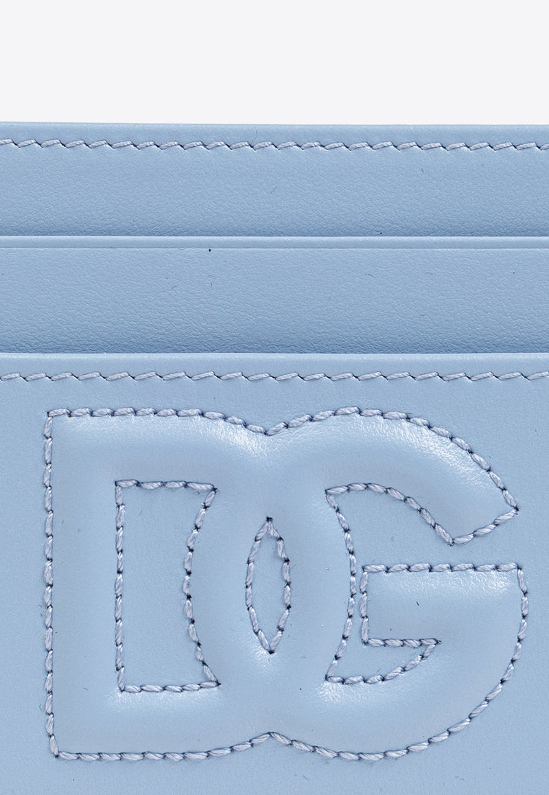 Dolce 
Gabbana DG Logo Leather Cardholder Light Blue BI0330 AG081-80789