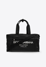 Dolce 
Gabbana DG Milano Logo Duffel Bag Black BM2335 AG182-8B956