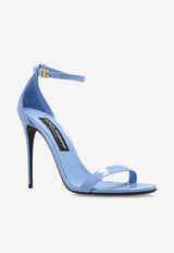 Dolce 
Gabbana Keira 105 Polished Leather Sandals  Light Blue CR1717 A1037-80789