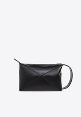 Loewe Puzzle Fold Pouch Bag Black C510WBPX01 0-BLACK