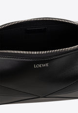 Loewe Puzzle Fold Pouch Bag Black C510WBPX01 0-BLACK