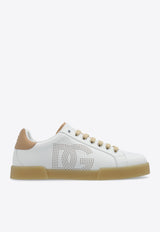 Dolce 
Gabbana Portofino Low-Top Leather Sneakers White CS2277 A9U73-8Z151