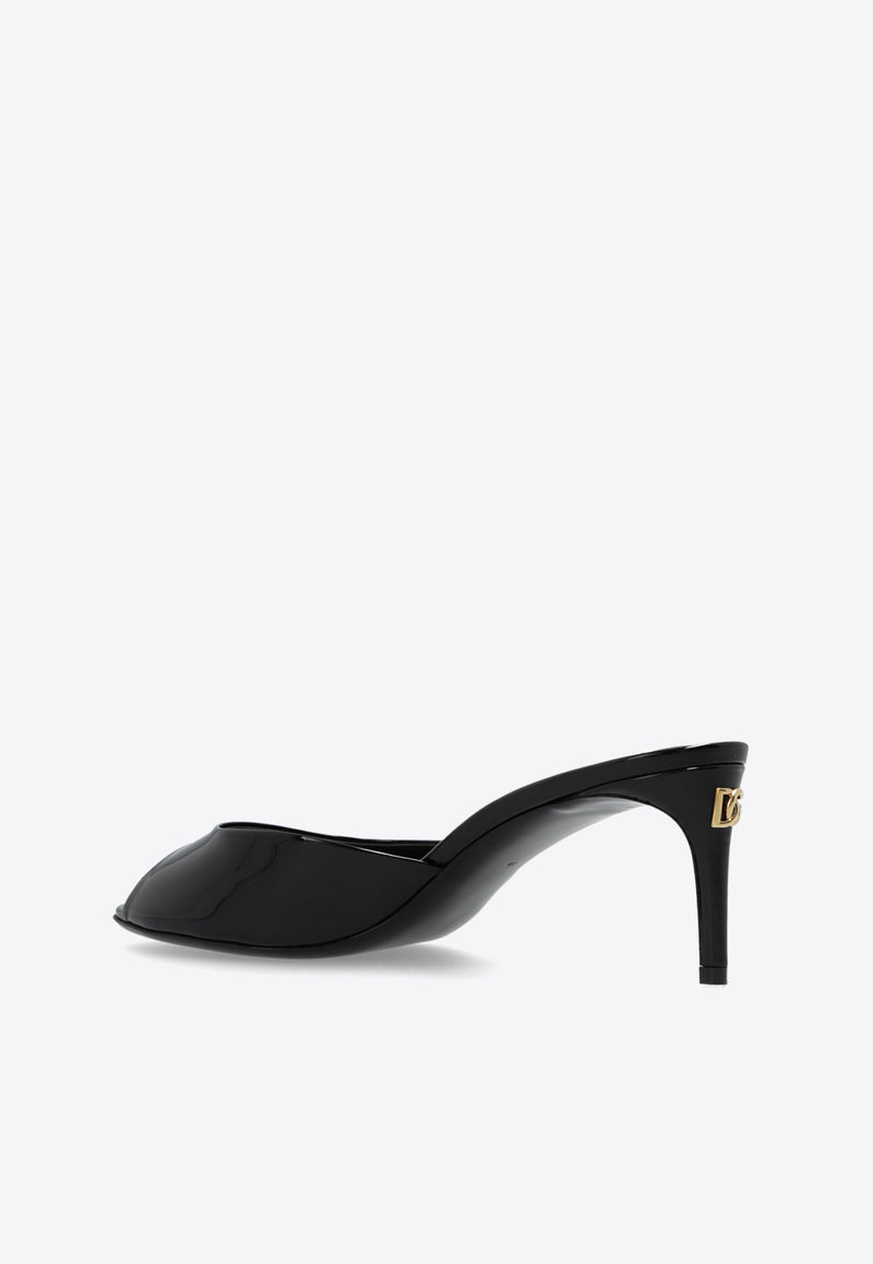 Dolce 
Gabbana Keira 60 Patent Leather Mules Black CR1757 A1471-80999